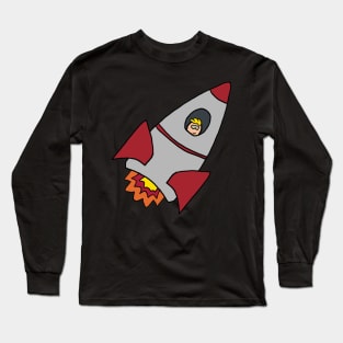 Space Rocket Long Sleeve T-Shirt